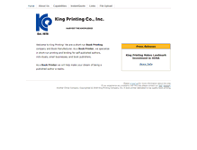 Tablet Screenshot of kingprinting.com